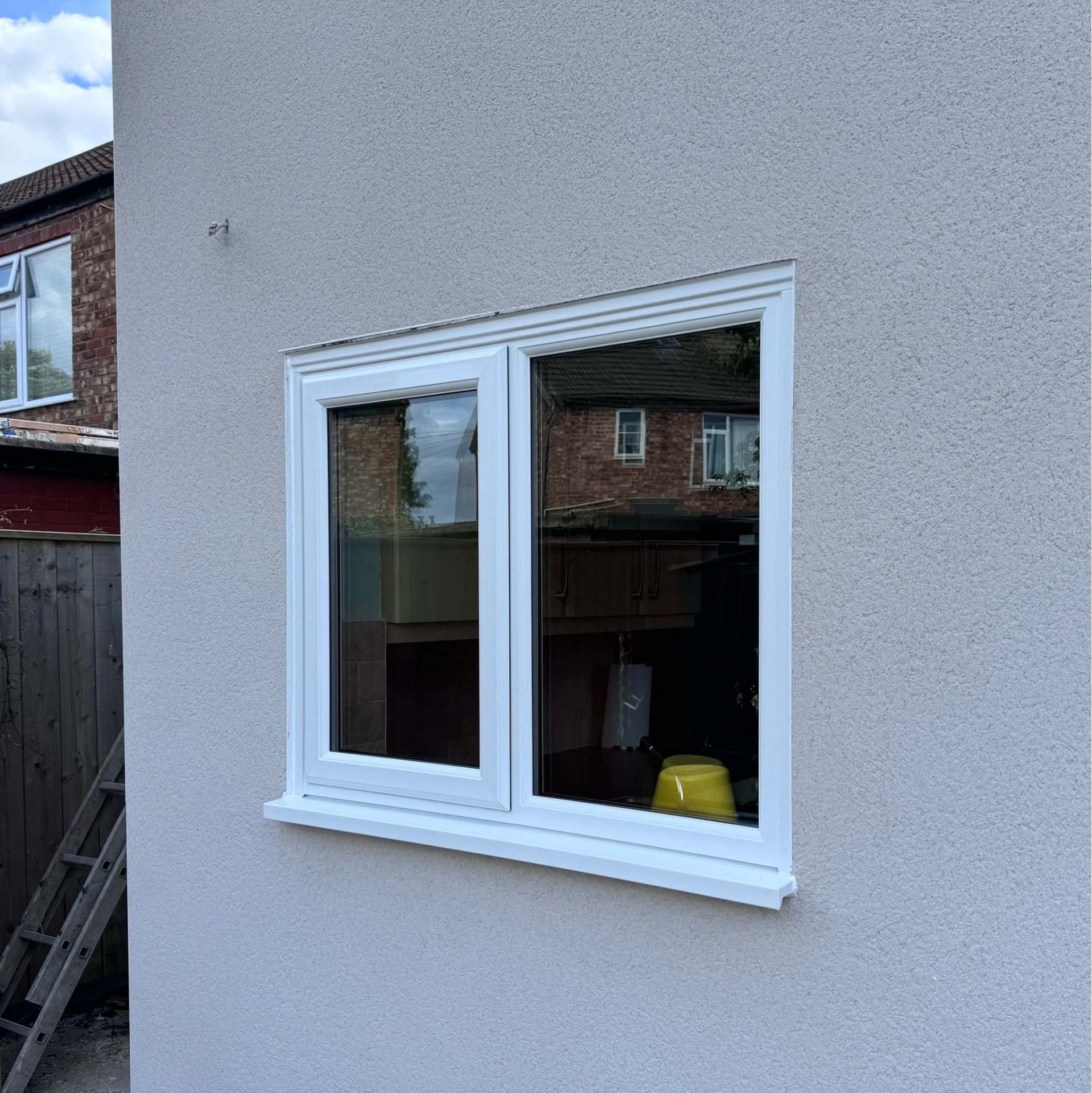 White uPVC casement window fitted by a trusted installer, Middlesbrough